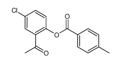 (2-acetyl-4-chlorophenyl) 4-methylbenzoate Structure