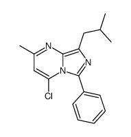 4-Chloro-8-isobutyl-2-methyl-6-phenyl-imidazo[1,5-a]pyrimidine结构式