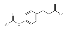 4-(4-ACETOXYPHENYL)-2-BROMO-1-BUTENE结构式
