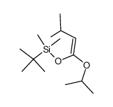 (Z)-Dimethyl(1,1-dimethylethyl)<<3-methyl-1-(1-methylethoxy)-1-buten-1-yl>oxy>silane Structure