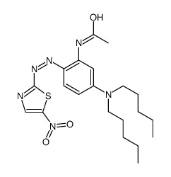 N-[5-(dipentylamino)-2-[(5-nitro-1,3-thiazol-2-yl)diazenyl]phenyl]acetamide Structure