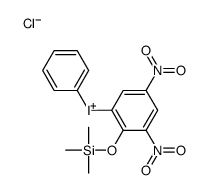 (3,5-dinitro-2-trimethylsilyloxyphenyl)-phenyliodanium,chloride Structure