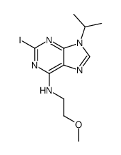 2-iodo-N-(2-methoxyethyl)-9-propan-2-ylpurin-6-amine Structure
