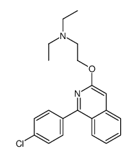 2-[1-(4-chlorophenyl)isoquinolin-3-yl]oxy-N,N-diethylethanamine结构式