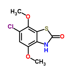 6-CHLORO-4,7-DIMETHOXY-2(3H)-BENZOTHIAZOLONE structure