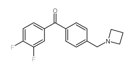 4'-AZETIDINOMETHYL-3,4-DIFLUOROBENZOPHENONE Structure