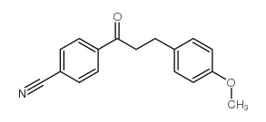 4'-CYANO-3-(4-METHOXYPHENYL)PROPIOPHENONE结构式