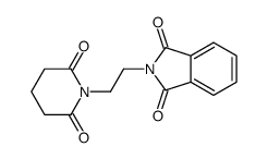 2-[2-(2,6-dioxopiperidin-1-yl)ethyl]isoindole-1,3-dione结构式