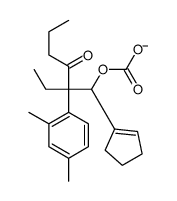 [1-(cyclopenten-1-yl)-2-(2,4-dimethylphenyl)-2-ethyl-3-oxohexyl] carbonate结构式