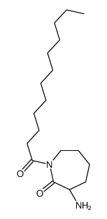 (3S)-3-amino-1-dodecanoylazepan-2-one结构式