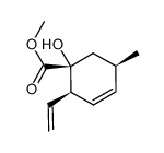 1-hydroxy-5-methyl-2-vinyl-cyclohex-3-enecarboxylic acid methyl ester结构式