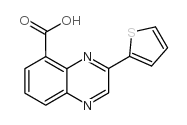 3-thiophen-2-ylquinoxaline-5-carboxylic acid Structure