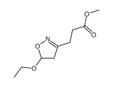 2-Isoxazoline-3-propionicacid,5-ethoxy-,methylester(7CI) structure