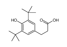 3-(4-hydroxy-3,5-ditert-butyl-phenyl)propanoic acid结构式