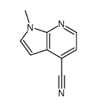 1-methylpyrrolo[2,3-b]pyridine-4-carbonitrile结构式