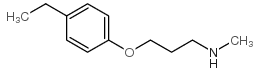 3-(4-ethylphenoxy)-N-methylpropan-1-amine结构式