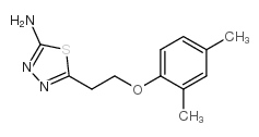 5-[2-(2,4-dimethylphenoxy)ethyl]-1,3,4-thiadiazol-2-amine structure