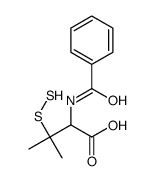 2-benzamido-3-(disulfanyl)-3-methylbutanoic acid结构式