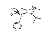 (Z)-2-(di-tert-butylphosphino)-3-(diphenylphosphino)but-2-enedioic acid dimethyl ester Structure