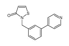 2-[(3-pyridin-4-ylphenyl)methyl]-1,2-thiazol-3-one结构式