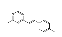 2,4-dimethyl-6-[2-(4-methylphenyl)ethenyl]-1,3,5-triazine Structure