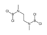 N,N'-bis(dichloroboranyl)-N,N'-dimethylethane-1,2-diamine Structure