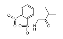 N-(3-methyl-2-oxobut-3-enyl)-2-nitrobenzenesulfonamide Structure