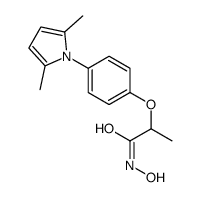 2-[4-(2,5-dimethylpyrrol-1-yl)phenoxy]-N-hydroxypropanamide结构式