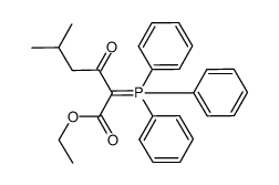 ethyl 5-methyl-3-oxo-2-triphenylphosphoranylidenehexanoate Structure