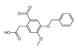 (4-benzyloxy-5-methoxy-2-nitro-phenyl)-acetic acid结构式