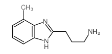 3-(4-Methyl-1H-benzimidazol-2-yl)propan-1-amine结构式