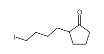 (+/-)-2-(4'-iodobutyl)cyclopentanone结构式