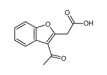 3-acetylbenzofuran-2-ylacetic acid Structure