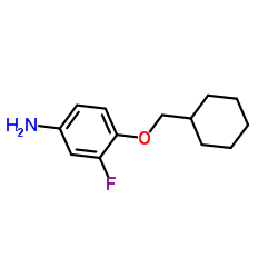 4-(Cyclohexylmethoxy)-3-fluoroaniline Structure