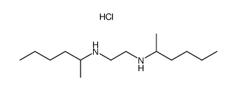 N,N'-Bis-(1-methyl-pentyl)-ethane-1,2-diamine; hydrochloride结构式
