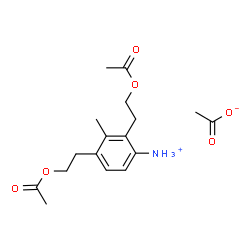 [bis(2-acetoxyethyl)-m-tolyl]ammonium acetate Structure