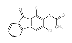 Acetamide, N-(1,3-dichloro-9-oxo-9H-fluoren-2-yl)-结构式