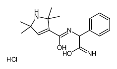 N-(2-amino-2-oxo-1-phenylethyl)-2,2,5,5-tetramethyl-1H-pyrrole-3-carboxamide,hydrochloride Structure