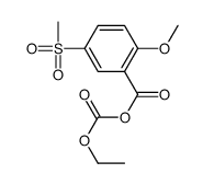 ethoxycarbonyl 2-methoxy-5-methylsulfonylbenzoate Structure