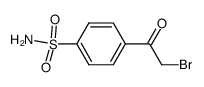 4-(2-溴乙酰基)苯-1-磺酰胺结构式