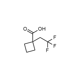 1-(2,2,2-Trifluoroethyl)cyclobutane-1-carboxylic acid structure