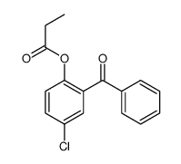 (2-benzoyl-4-chlorophenyl) propanoate Structure