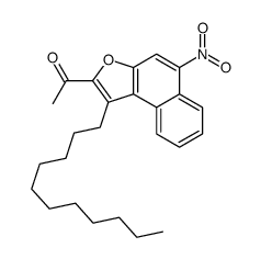 1-(5-nitro-1-undecylbenzo[e][1]benzofuran-2-yl)ethanone Structure