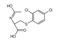 (2R)-2-acetamido-3-(2,4-dichlorophenyl)sulfanylpropanoic acid结构式