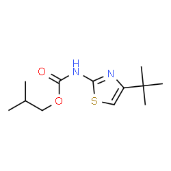 Carbamic acid,[4-(1,1-dimethylethyl)-2-thiazolyl]-,2-methylpropyl ester (9CI) Structure