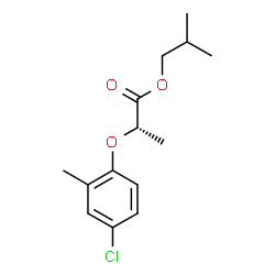 isobutyl (-)-2-(4-chloro-2-methylphenoxy)propionate结构式