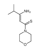 (Z)-3-Amino-4-methyl-1-morpholin-4-yl-pent-2-ene-1-thione结构式