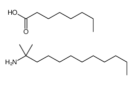 octanoic acid, compound with 1,1-dimethylundecylamine (1:1) structure