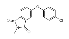 5-(4-chlorophenoxy)-2-methylisoindole-1,3-dione Structure