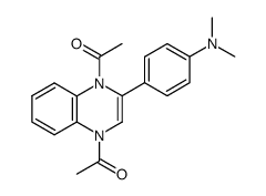 1,1'-(2-(4-(dimethylamino)phenyl)quinoxaline-1,4-diyl)bis(ethan-1-one)结构式